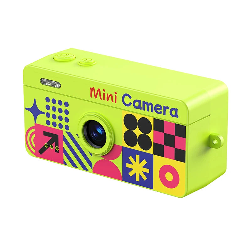 M9 Retro Mini Keychain Thumb Camera 1080P HD Recorder Multiple Filters Cam Built-in Flash Auto Focus LCD Screen Portable Camera Zpaxo M9 Green Camera Add 64G