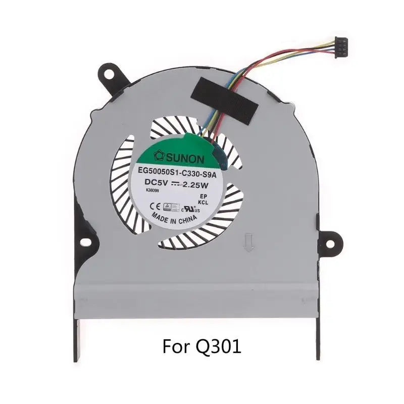 652F 1PC Replacement CPU Cooling Fan for Vivobook S301L Q301L S301LA Notebook Radiator DC5V 2.25W 4Pin 4wire Laptop Zpaxo