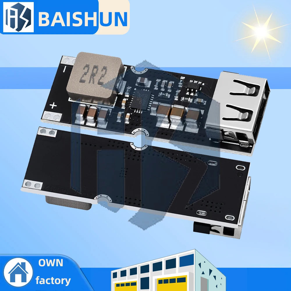TPS61088 Step Up Power Module 3 7V 4 2V 5V 9V 12V USB QC2 0 QC3 Zpaxo