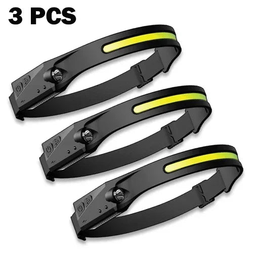 KDULIT XPE+COB LED Headlamp USB Rechargeable Waterproof