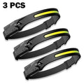 KDULIT XPE+COB LED Headlamp USB Rechargeable Waterproof