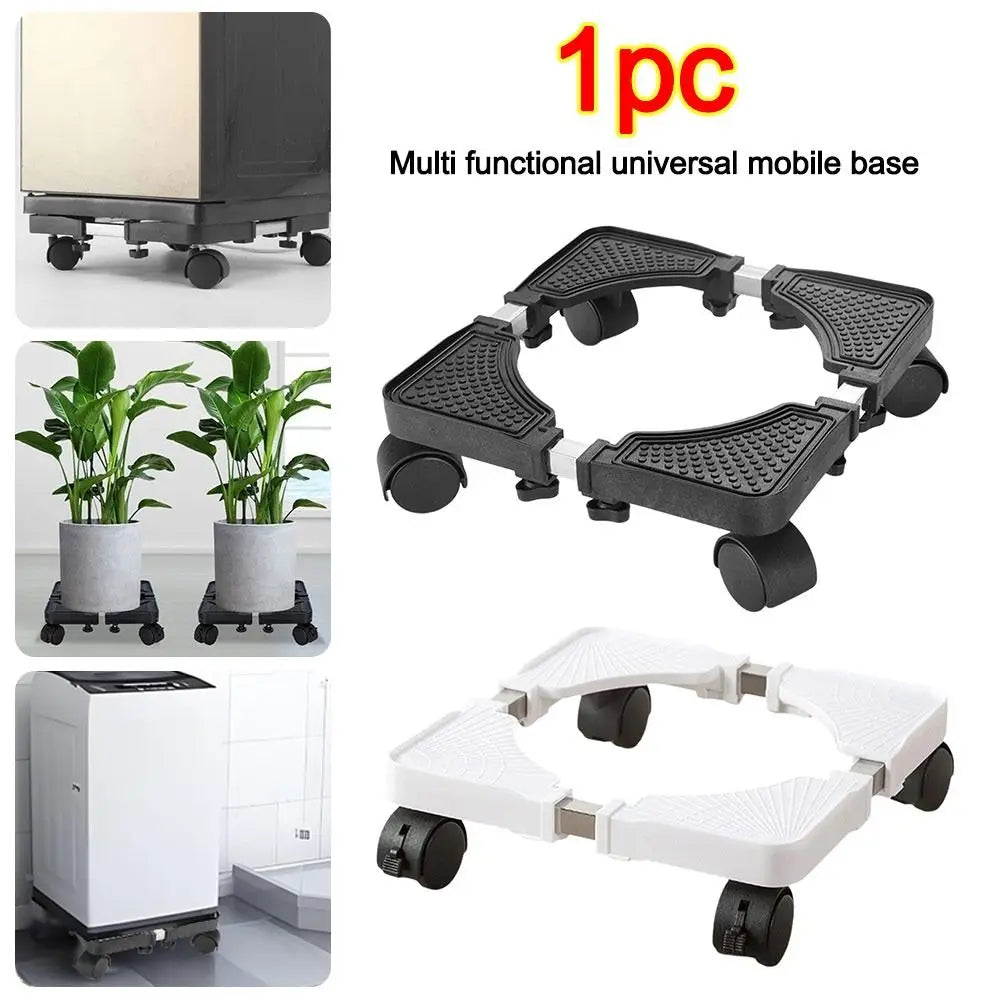 Universal 4-Caster Movable Base Stand – Adjustable Heavy Duty Appliance Caster Base Zpaxo