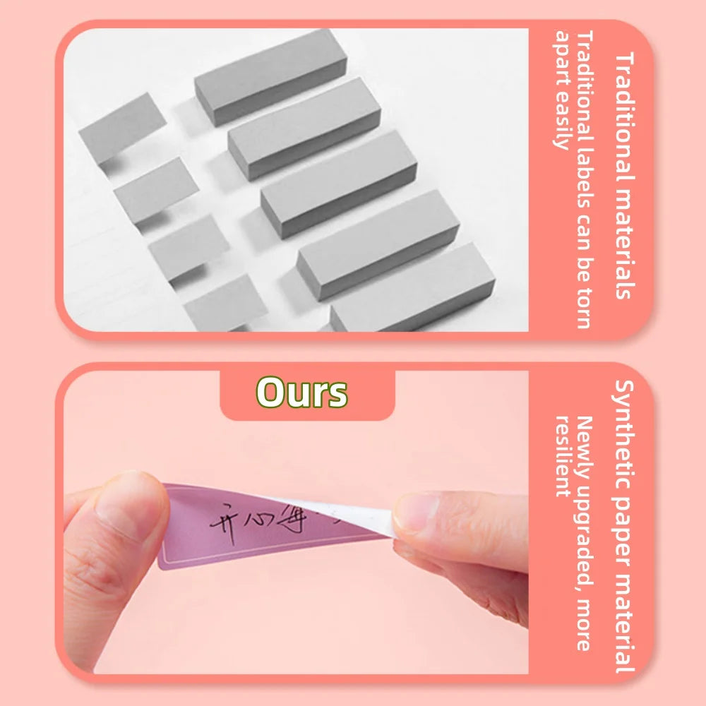 500Pcs Waterproof Blank Label Stickers – Self-Adhesive Name Tags Blank Label Stickers Zpaxo