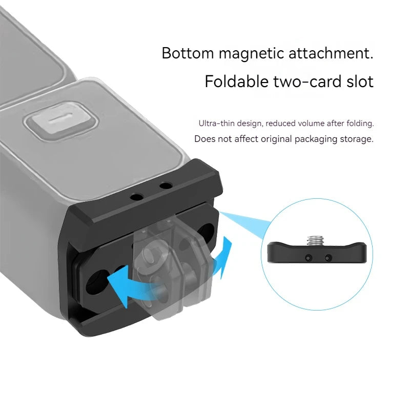 DJI Osmo Pocket 3 & 4 Quick Release Expansion Mount Adapter Camera Mount Adapter Zpaxo