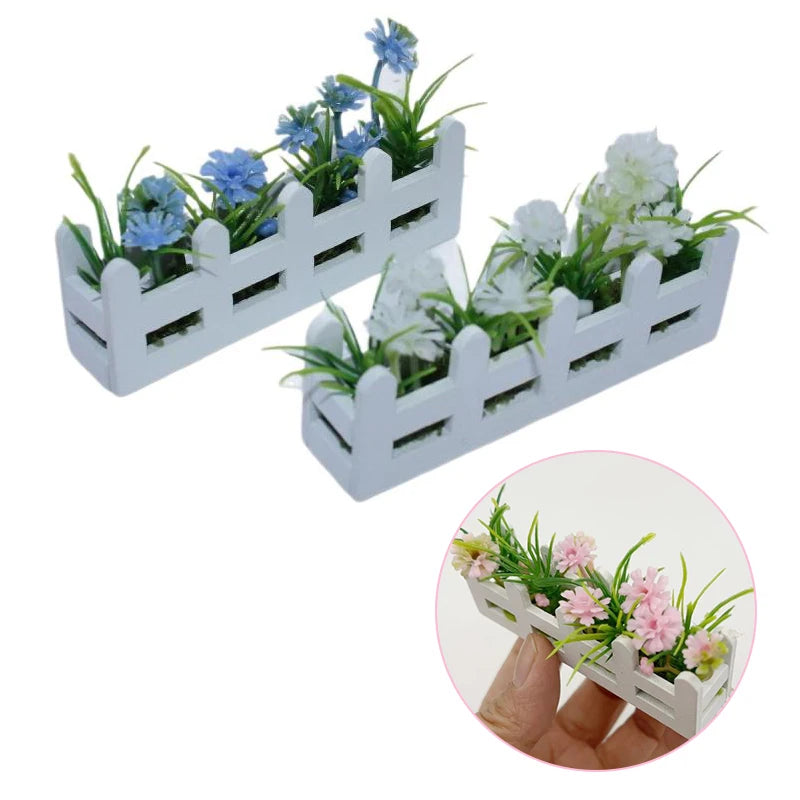 Dolls House Micro Landscape Ornament 1 12th Scale Simulation Flower Zpaxo
