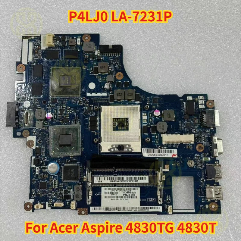 P4LJ0 LA-7231P MBRGM02001 Motherboard GT540M 2GB Acer Aspire 4830TG