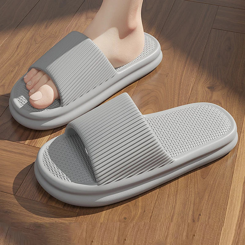 Summer Slippers Women Men Soft Lightweight Indoor Home Slides Cloud