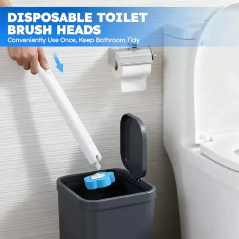 Cleaning Brushes Set Toilet Brush Head Replacement Toilet Cleaning Brush Wall-Mounted Standing Dual-Use Replacement Brush Heads Zpaxo