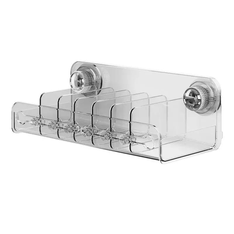 CMClear Acrylic Fridge Storage Organizer Removable Dividers Suction