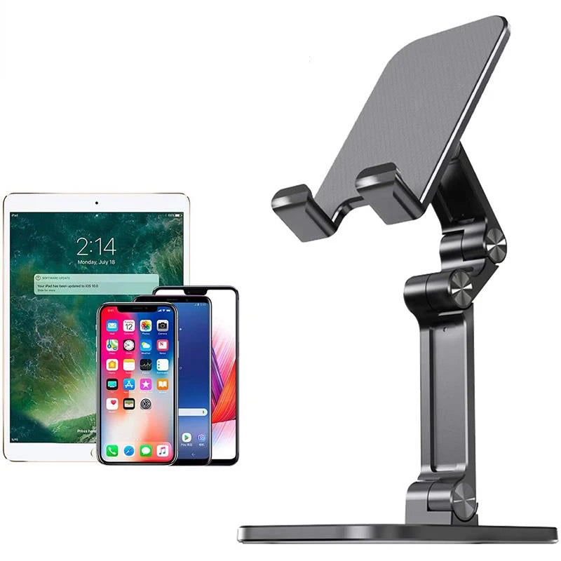 Three Sections Foldable Desk Mobile Phone Holder Tablet Desktop