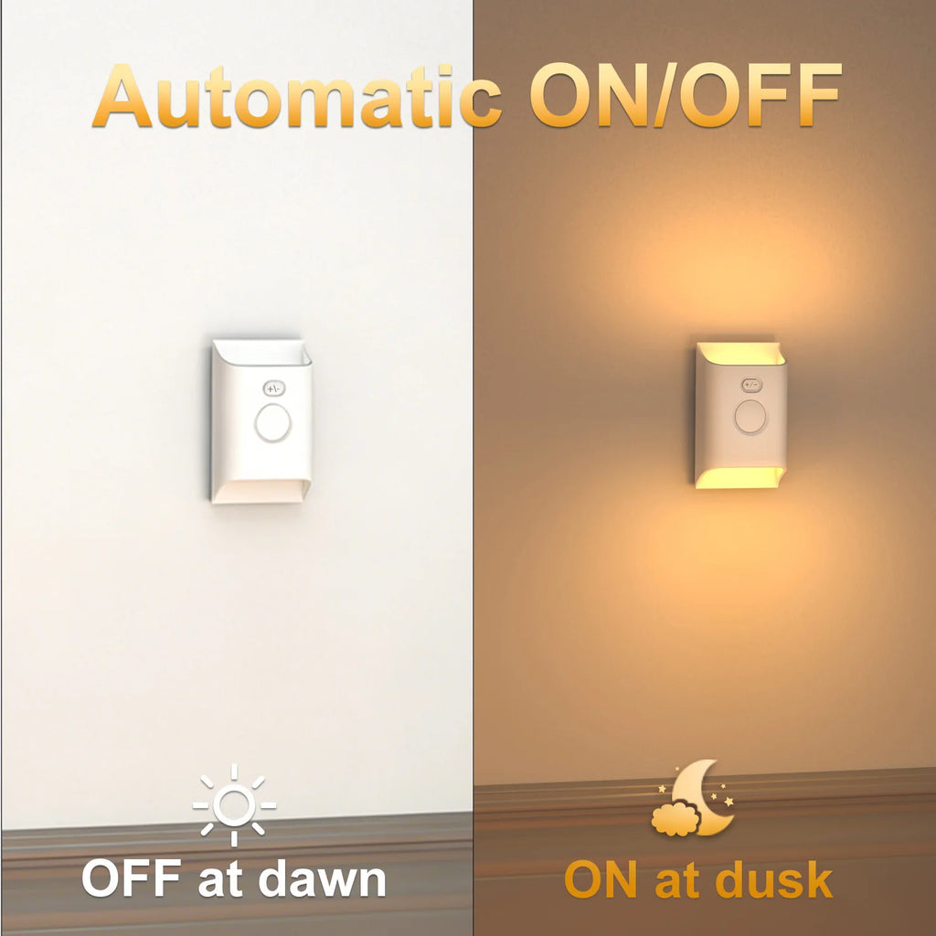 Automatic LED Night Light Wireless Indoor PIR Motion Sensor Rechargeable LED 2/4 Head Wall Lights for Cabinet Closet Smart Home Zpaxo