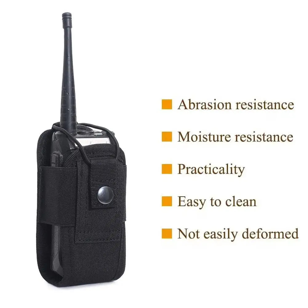 Quick Release Tactical Walkie Talkie Cover Large Capacity Handstand Hanging Bag For Outdoor Tactical Vest Zpaxo