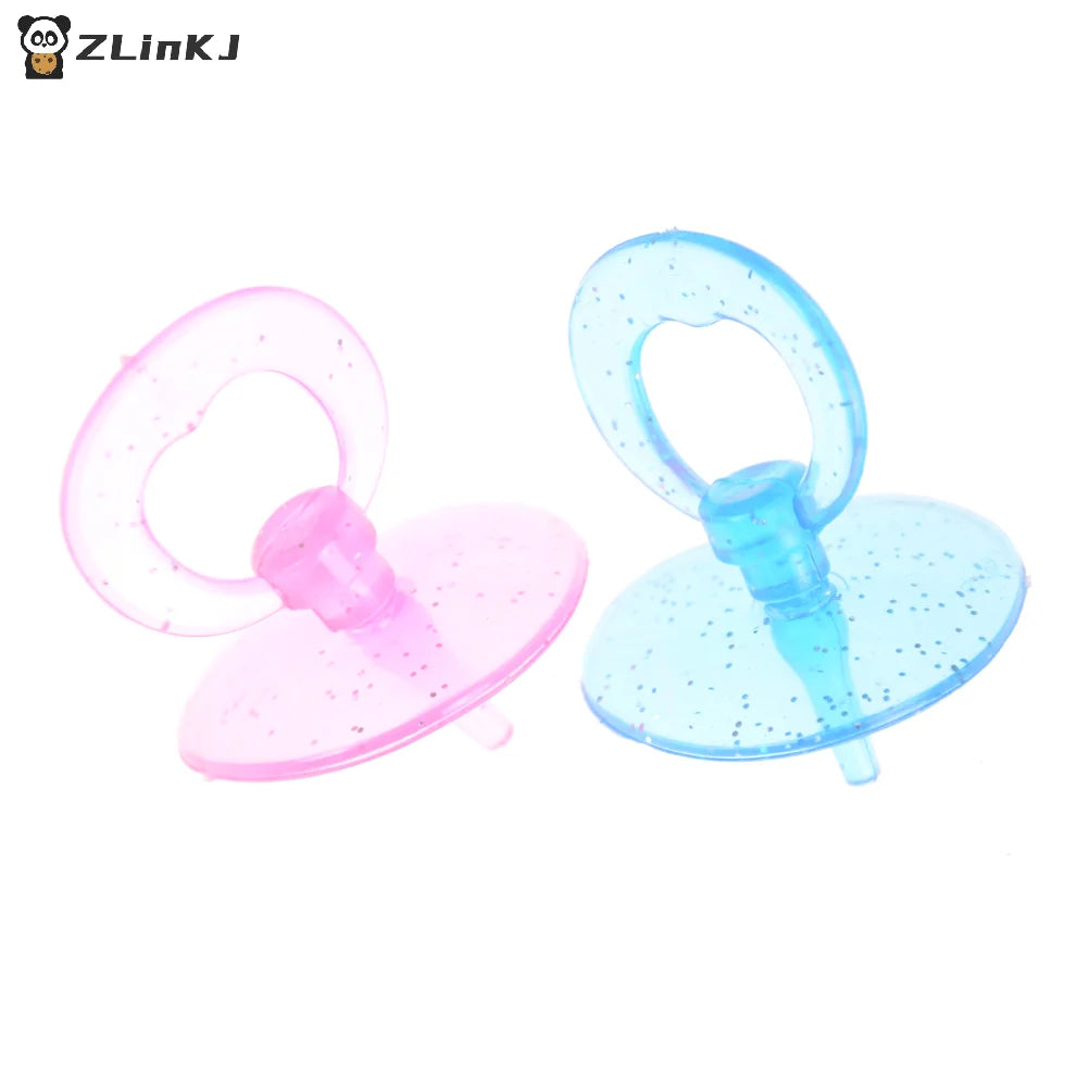 ▶Baby Doll Pacifier Play House Supplies Dollhouse Feeding Nursery Room Toy Color Random 2Pcs Zpaxo