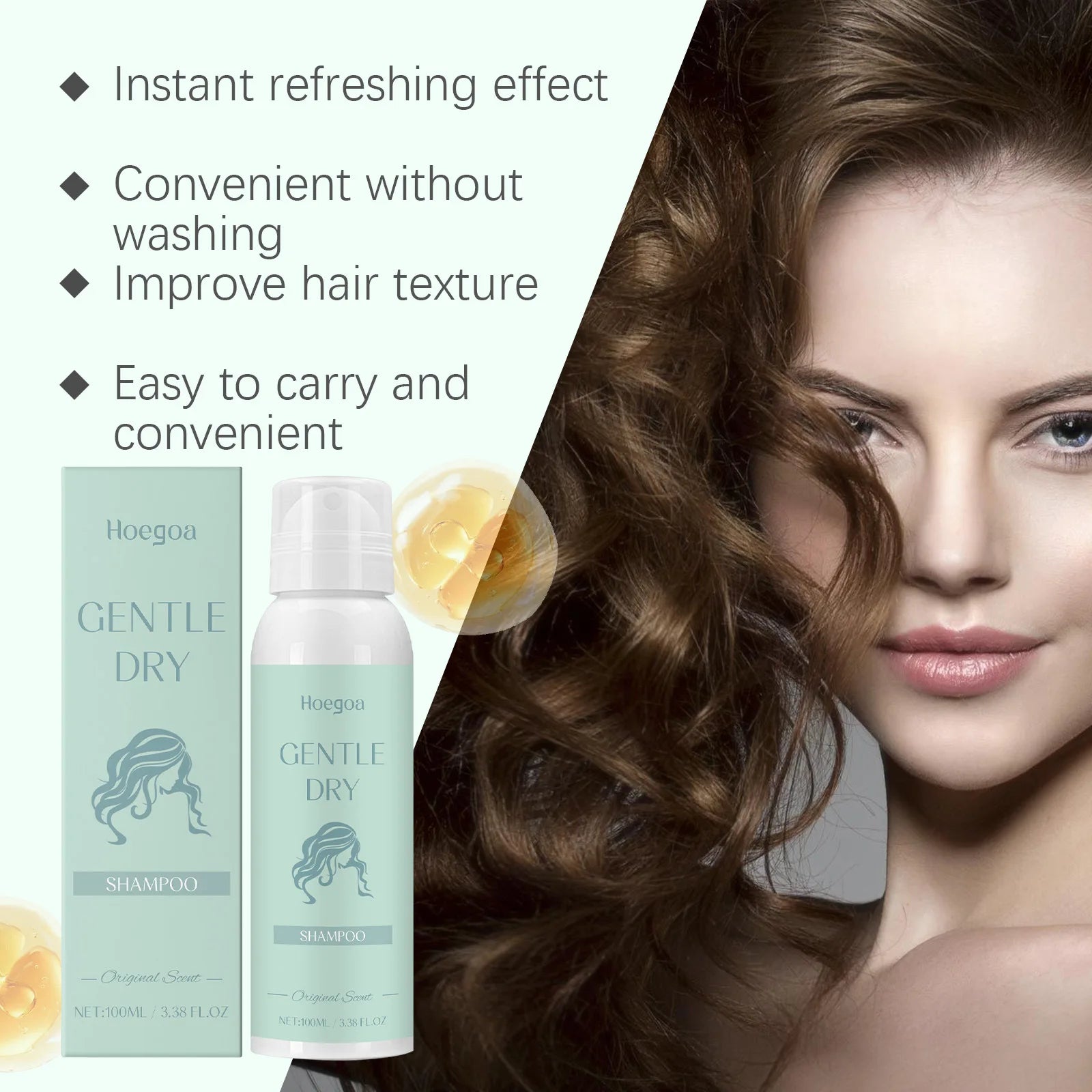 Dry Shampoo Spray Control Oil Absorbing Volumizing Air Fluffy Root Lifting Refreshing Moisturizing Travel No White Beauty Health Zpaxo