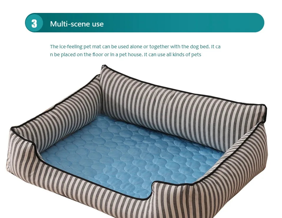 Pet Cooling Mat Summer Dog Cold Bed Extra Large Small Big Dogs Zpaxo