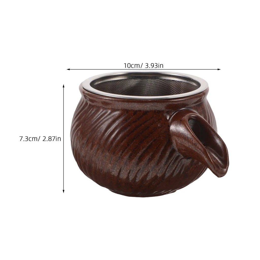 Ceramic Jar Water Fountain Spitter for Indoor Outdoor Use Circulating Waterfall Feature Garden Pond Aquarium Decor Zpaxo 10X10X7.3CM
