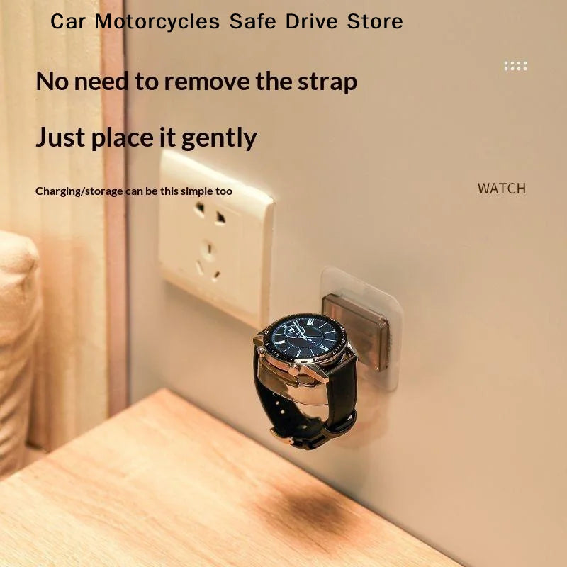 MAdhesive Wall Mounted Smart Watch Charging Stand No Drilling 1