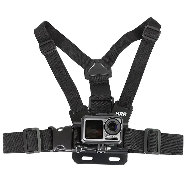 Chest Strap Mount Belt Gopro Hero 9 8 7 6 5 4 Insta360 R X2 DJI OSMO Zpaxo Black
