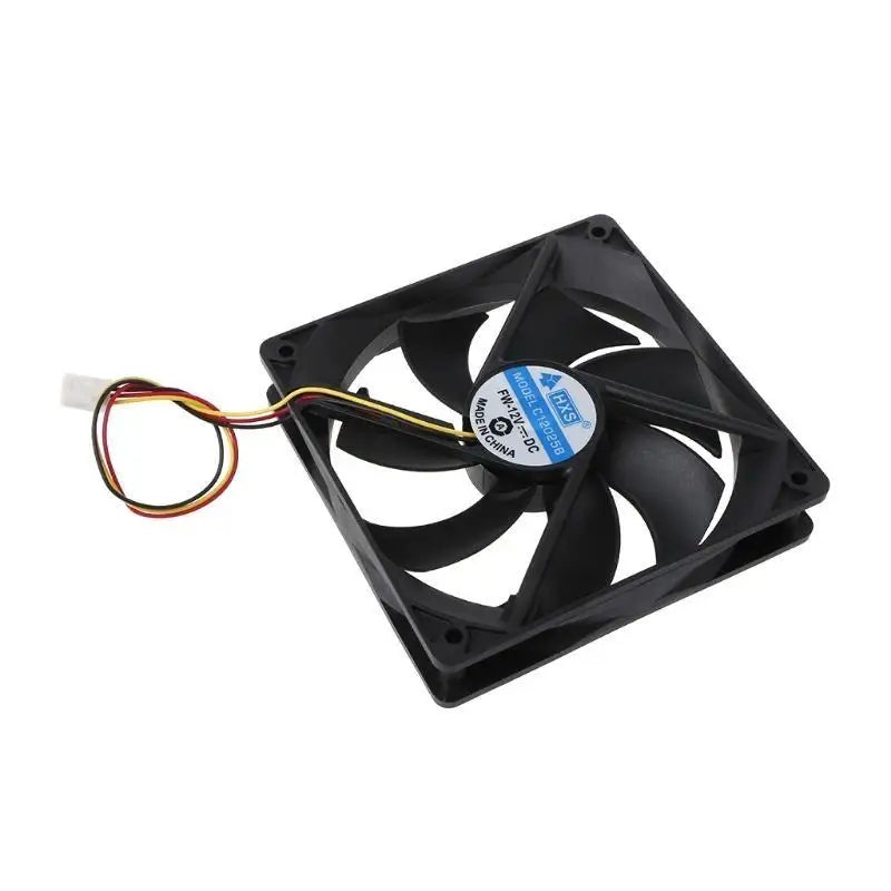 652F 12V Cooling Fan 12025 12cm Radiator Fan Large Air Volume Cooler Silent Fan 7 Blade Zpaxo