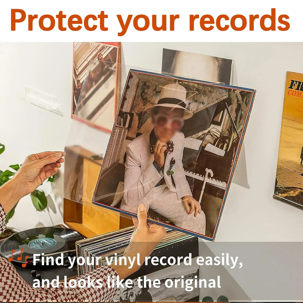 12-Inch Vinyl Record Sleeves – Clear LP Protective Bags 20/50 Pack