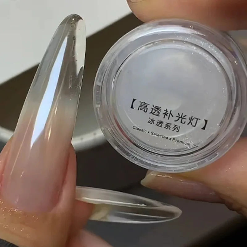 1 Jars Mirror Bright Plating Aurora Chrome Powder Nails Moonlight Zpaxo 01 White
