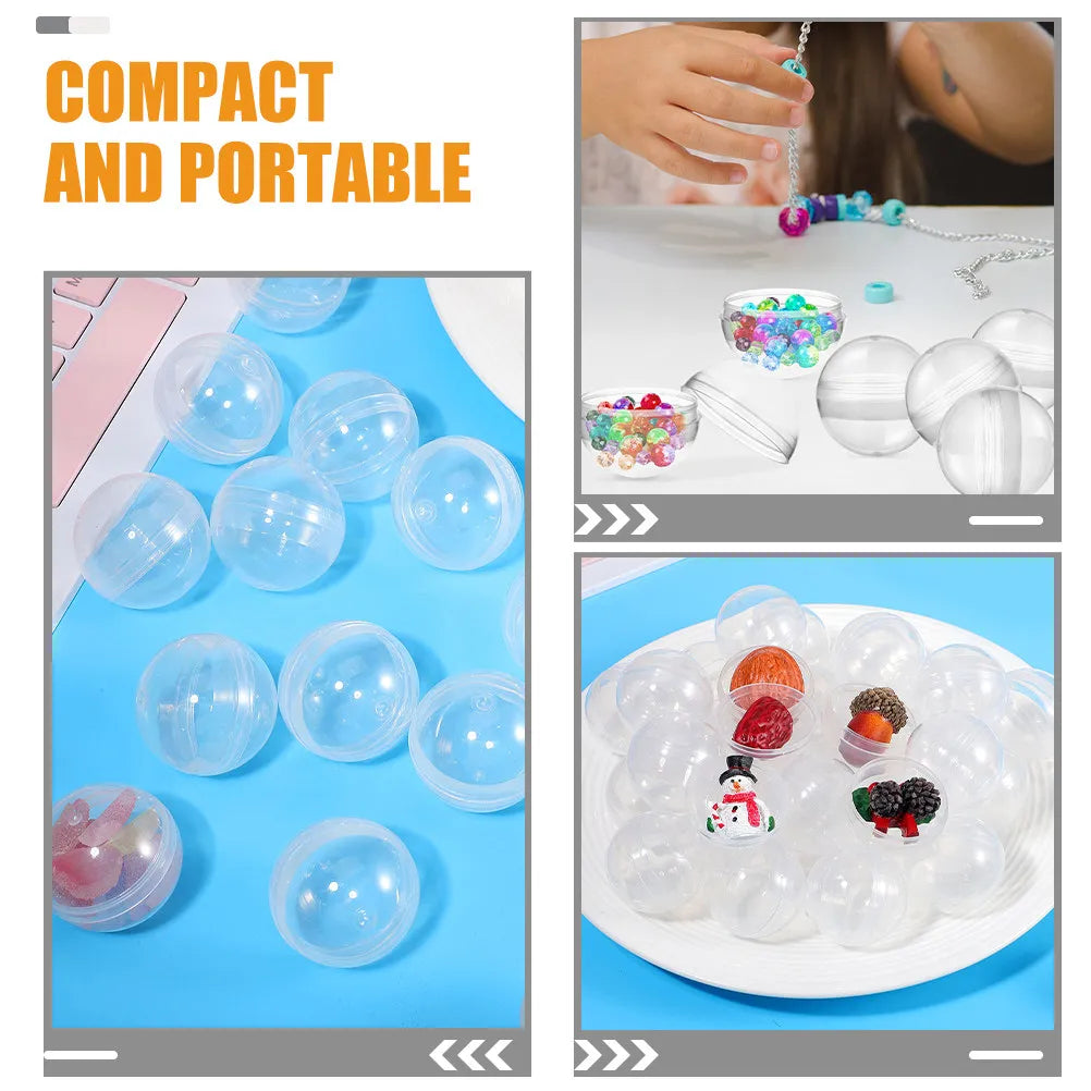 Clear Round Plastic Capsule Balls Vending Machines Party Favors DIY