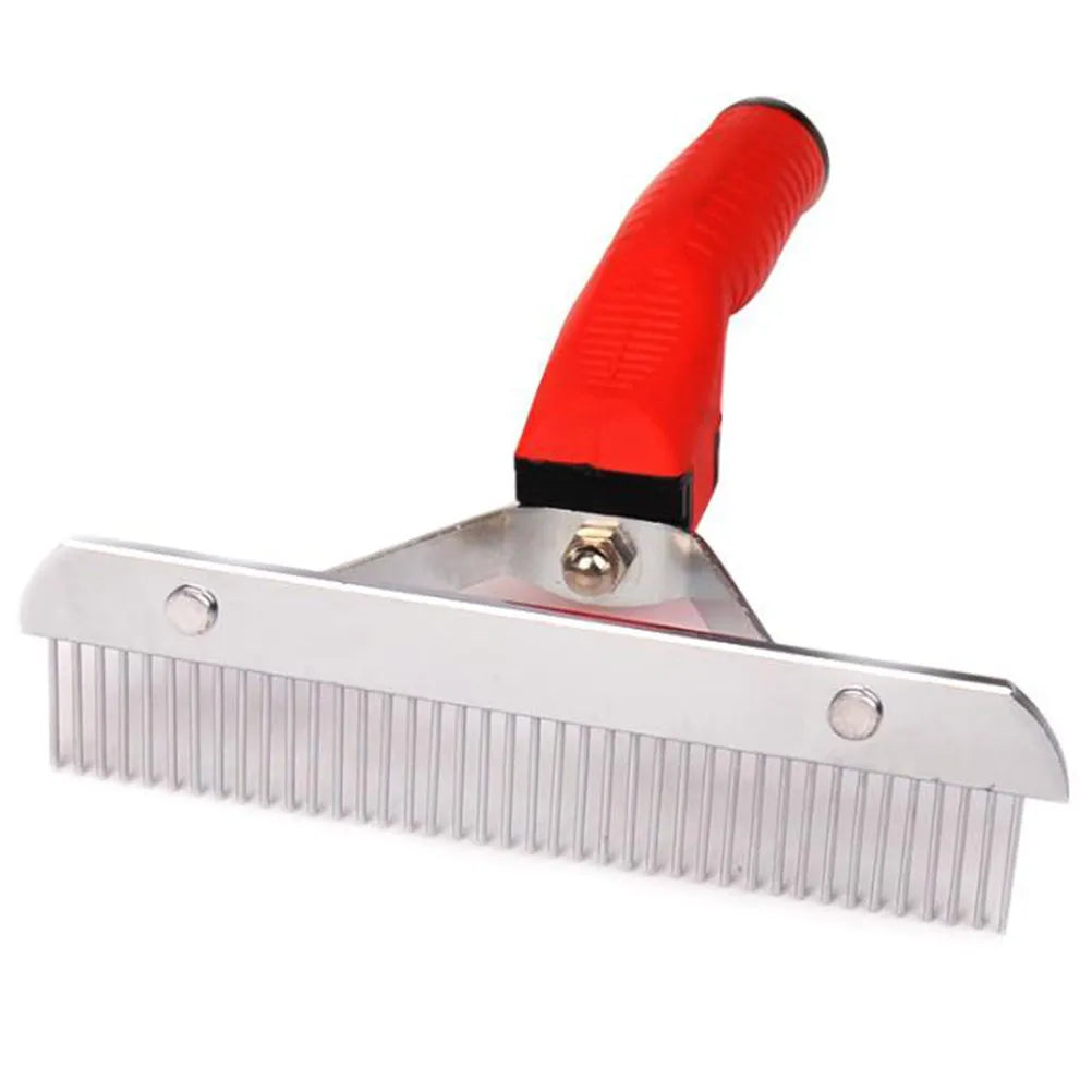 Pet Hair Comb Rake Design Durable Easy Use Single Row Grooming Tool