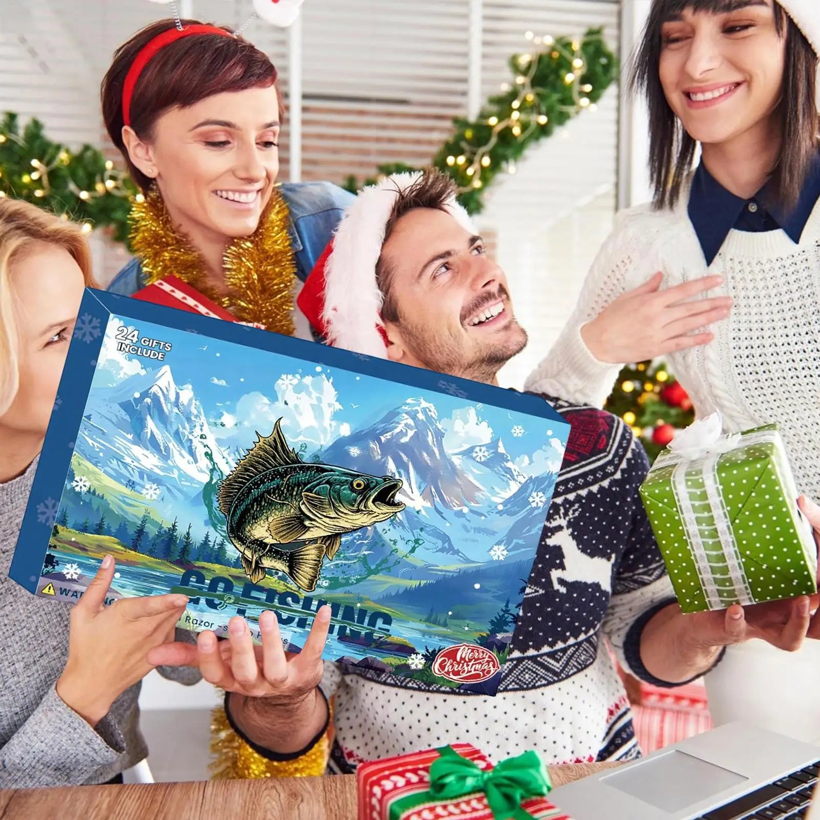 Fishing Advent Calendar 2025 24 Day Christmas Countdown Box