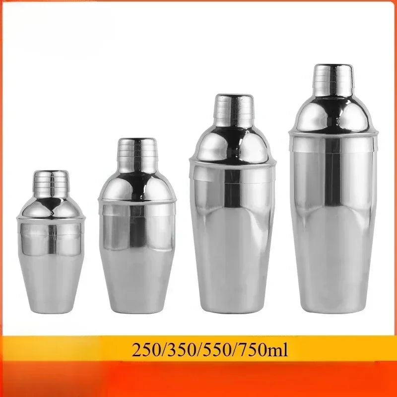 2025 Hot 250/350/550/750ml Stainless Steel Cocktail Shaker Wine Mixer Cocktail Shaker Professional Barware Party Bar Tools Zpaxo