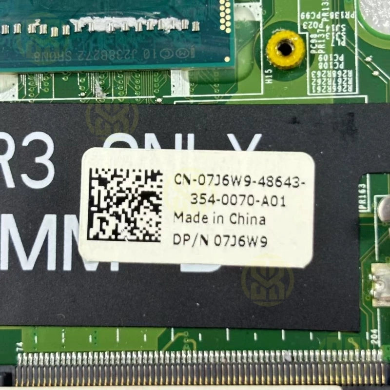 07J6W9 7J6W9 Dell INSPIRON 13z-5323 Laptop Motherboard I5-3317U DDR3
