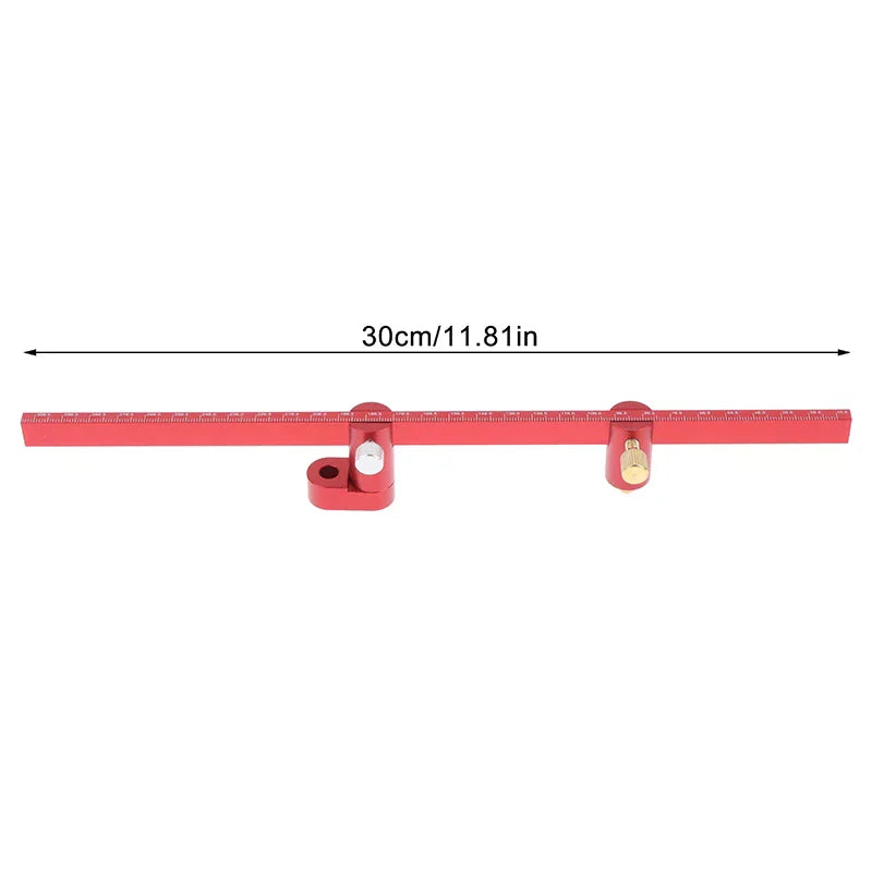 Adjustable Drawing Circle Ruler Aluminum Scribing Compass Woodworking Zpaxo