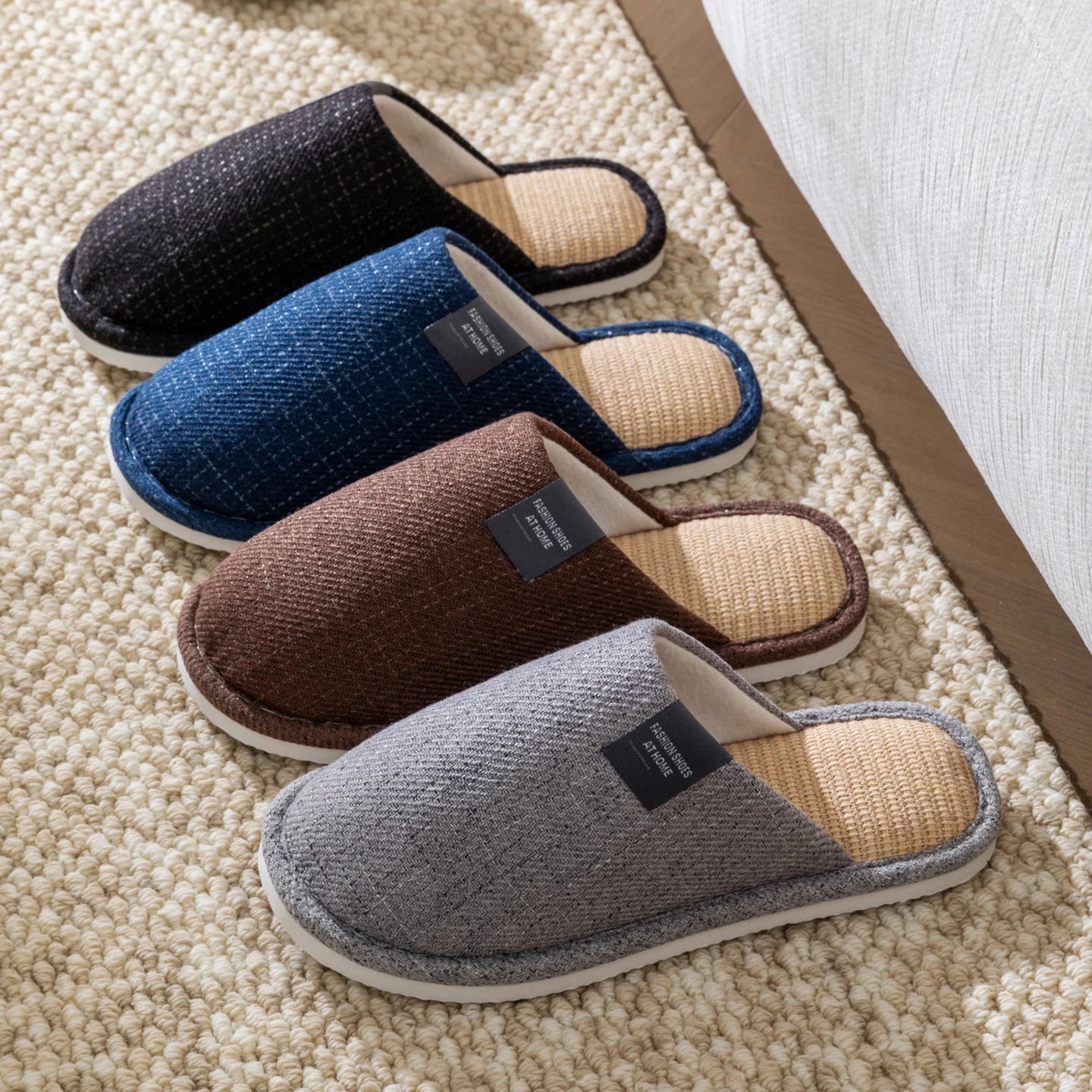 Unisex House Slippers Spring Fall Indoor Bedroom Floor Lightweight