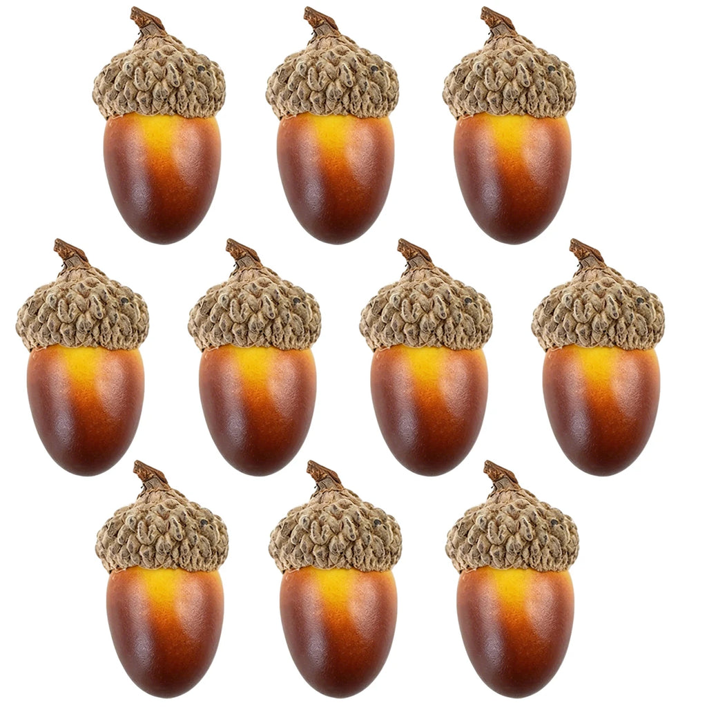 Artificial Acorns with Caps – Fall Decor & DIY Crafts 5/10 PCS