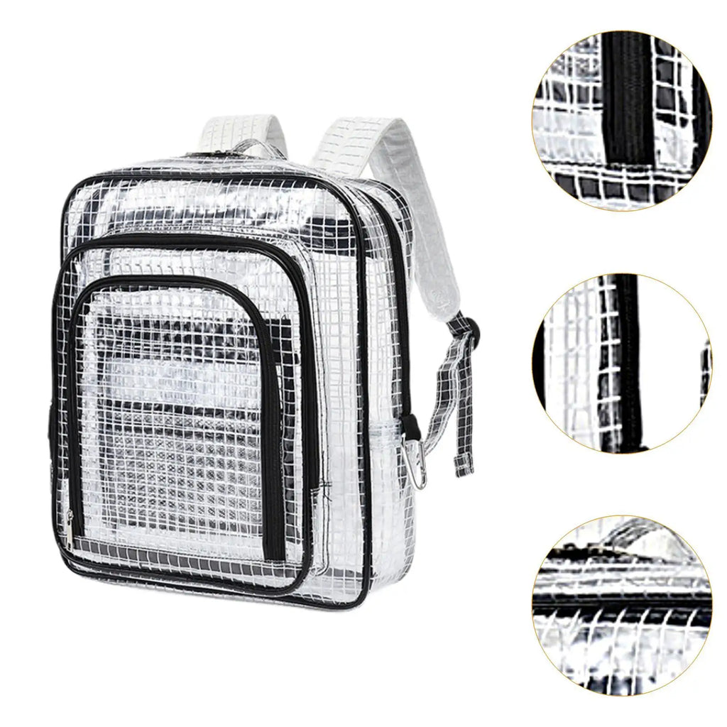Clear Anti-Static PVC Backpack | Cleanroom Tool Storage Bag Anti-Static Work Backpack Zpaxo
