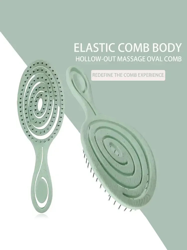 Hair Massage Comb Bristle Nylon Hairbrush Curly Detangle Hair Brush for Salon Hairdressing Tools Zpaxo