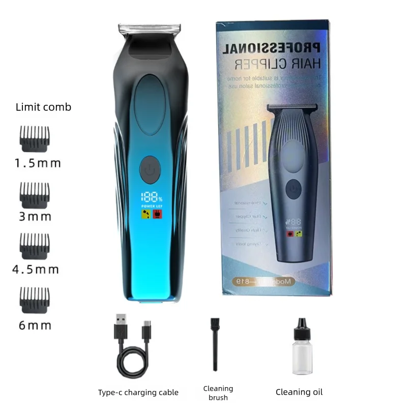 Electric Hair Clipper Household Carving Pusher Bald Head Shaver