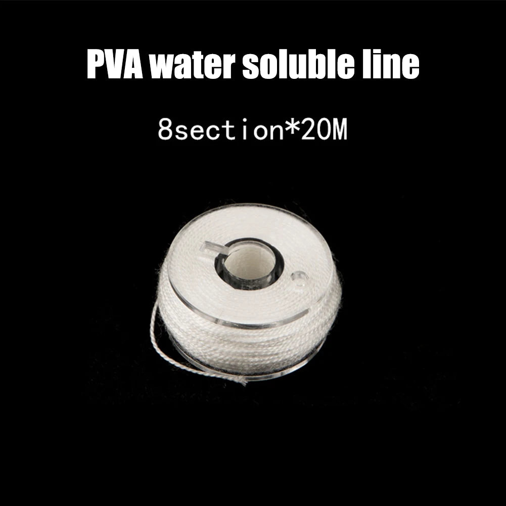 1PC 20M Reel PVA String Carp Fishing PVA Line Thread Water Soluble Braided Dissolving Sink Line Fishing Tackle Zpaxo