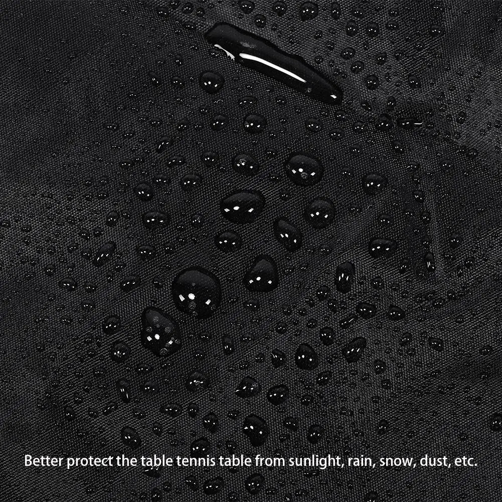 Table Tennis Table Cover Outdoor Courtyard Patio Waterproof Dust Proof Ping Pong Tables Terrace Long Tables Cover 280*153*73cm Zpaxo Black 80x153x73cm