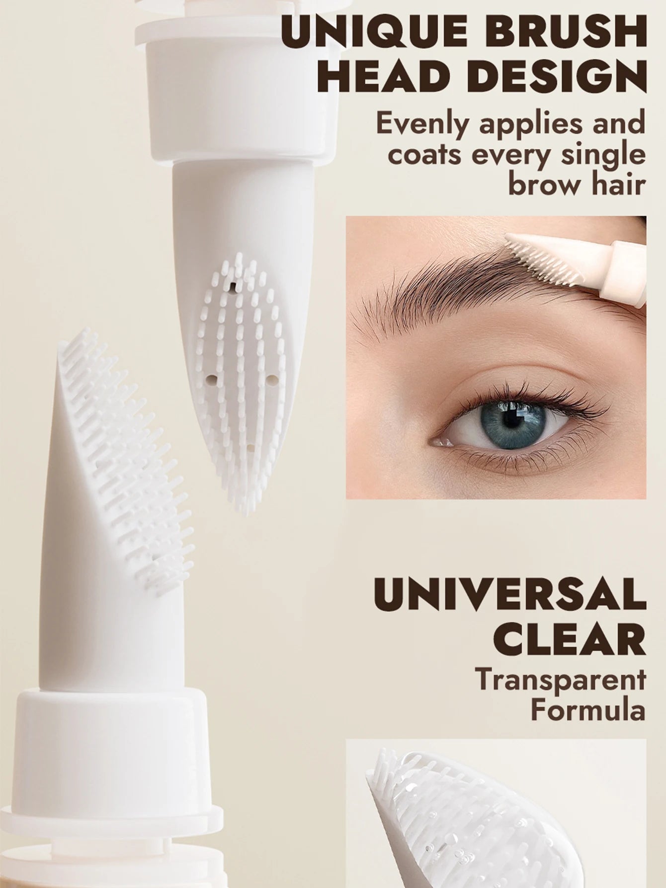 Clear Eyebrow Gel – Lightweight, non-flaky formula with micro comb applicator for even coverage, natural texture, and perfect br Zpaxo