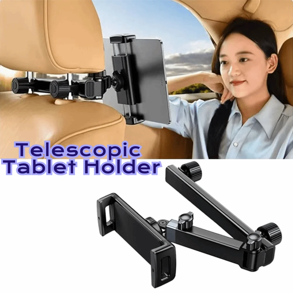 Adjustable Car Headrest Tablet Holder Extension Arm Foldable Backseat Phone Stand Rotating Stand Easy To Install Zpaxo