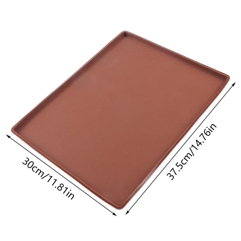 Multifunctional Silicone Cake Roll Mat Bakeware Tray Pan Painted Pad Zpaxo L