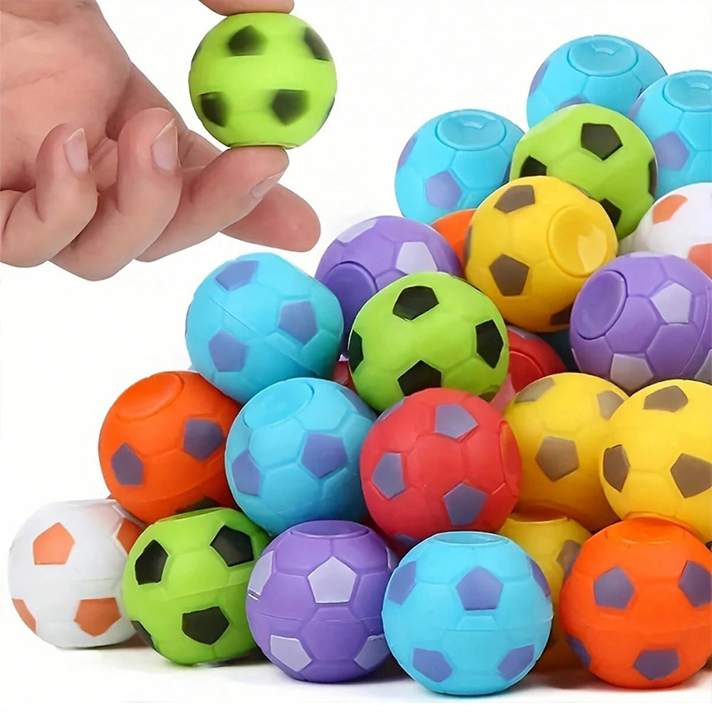 6/12Pcs Mini Fidget Spinner Soccer Ball Toy for Kids Party Favors Soccer Gifts Stress Balls for Birthday Classroom Prizes Zpaxo