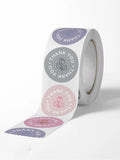 500pcs/Roll Thank You Stickers Rose Round Label Stickers Envelope Gift Packaging Stationery for Birthday Wedding Business Zpaxo J1606