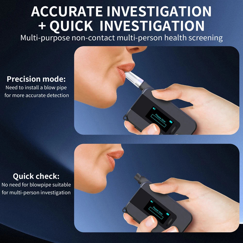Electrochemical Alcohol Tester Blowing Drunk Driving Professional