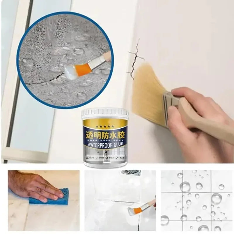 Transparent Waterproof Sealant Coating – Clear Repair Kit