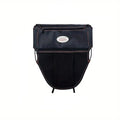 PU Leather Material Motorcycle Scooter Seat Storage Bag Dual Pockets Zpaxo Black-L
