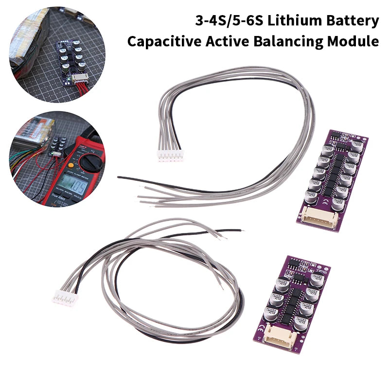3S–6S 1.2A Lithium Battery Active Equalizer Balancer Board