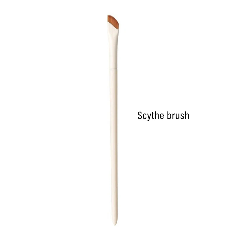 1/3/7/9pcs White Upgrade Blade Eyeliner Brush Eye Makeup Brushes Set Ultra Thin Fine Angle Flat Eyebrow Precise Detail Brush Zpaxo 07-Scythe
