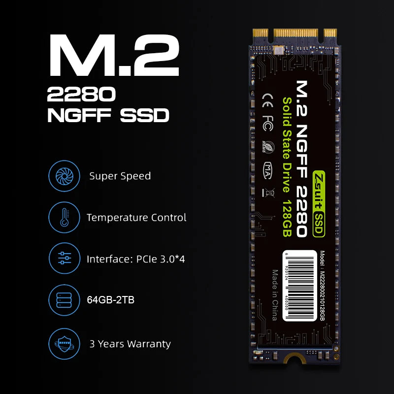 Z-suite Hot SSD M2 NGFF 2280 SATA3 M2 SSD 512GB 1TB Hard Disk SSD Computer Internal Hard Disk For Desktops Laptop SSD Hdd Drives Zpaxo