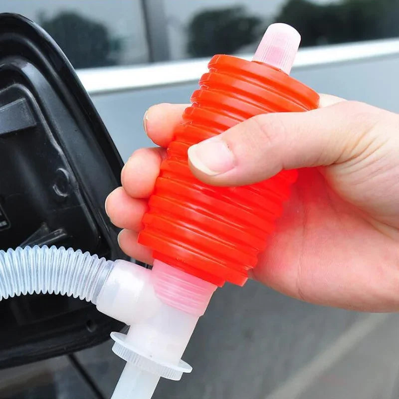 Ortable Manual Fuel Siphon Pump Large Squeeze Car Motorcycle Truck